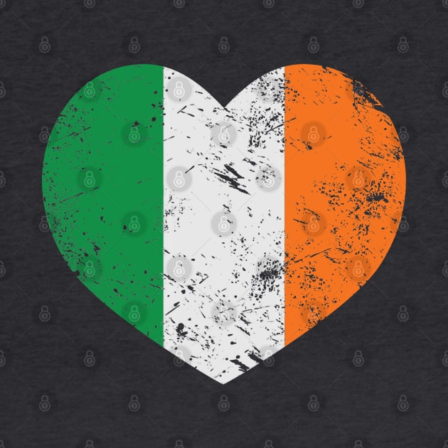 Irish Flag Heart Design by PsychoDynamics